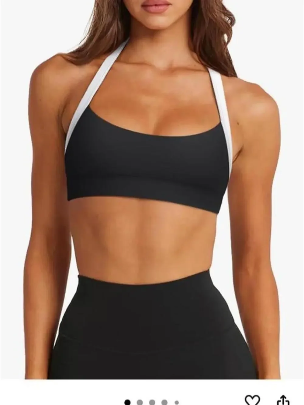 Lasula Women's Black and White Bra